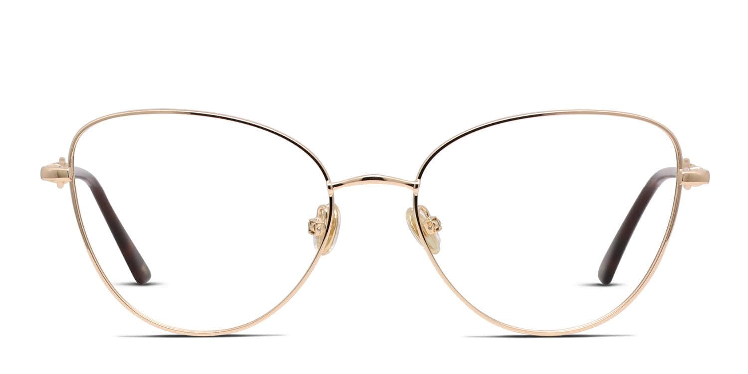 Amelia E. Maeve Gold glasses - Gold - Frontal View