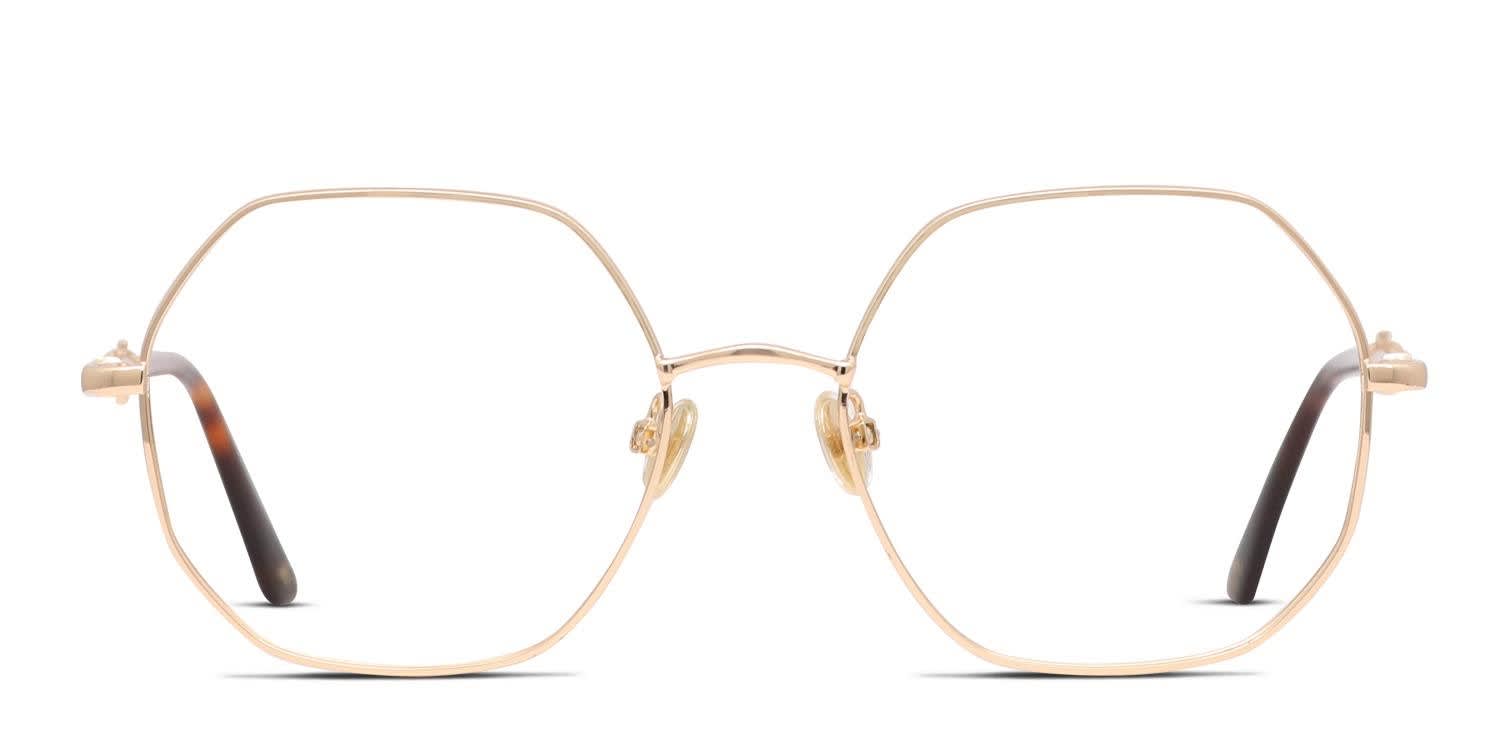 Amelia E. Mae Gold glasses - Gold - Frontal View