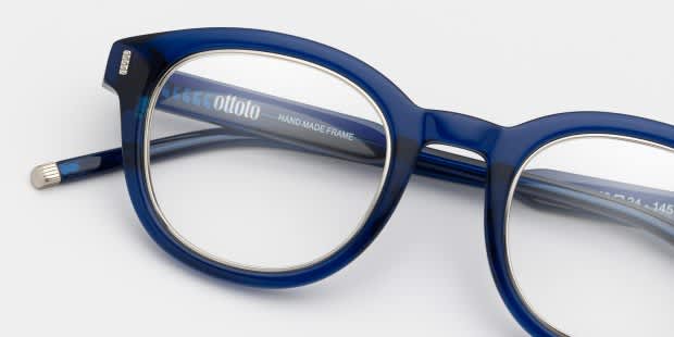 Ottoto Tube Blue Eyeglasses | Includes FREE Rx Lenses