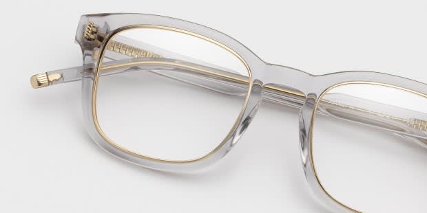 Ottoto Vauxhall Gray/Clear Eyeglasses | Includes FREE Rx Lenses