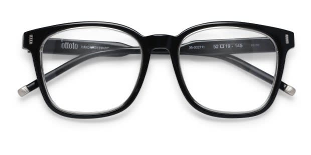 Ottoto Prospect Park Shiny Black Eyeglasses | Includes FREE Rx Lenses