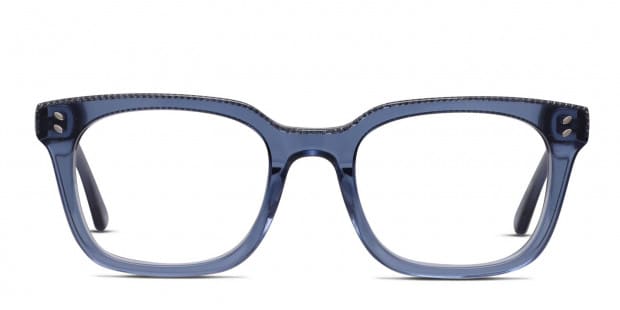 Amelia E. Lauren Blue Clear Silver Eyeglasses Includes FREE Rx Lenses