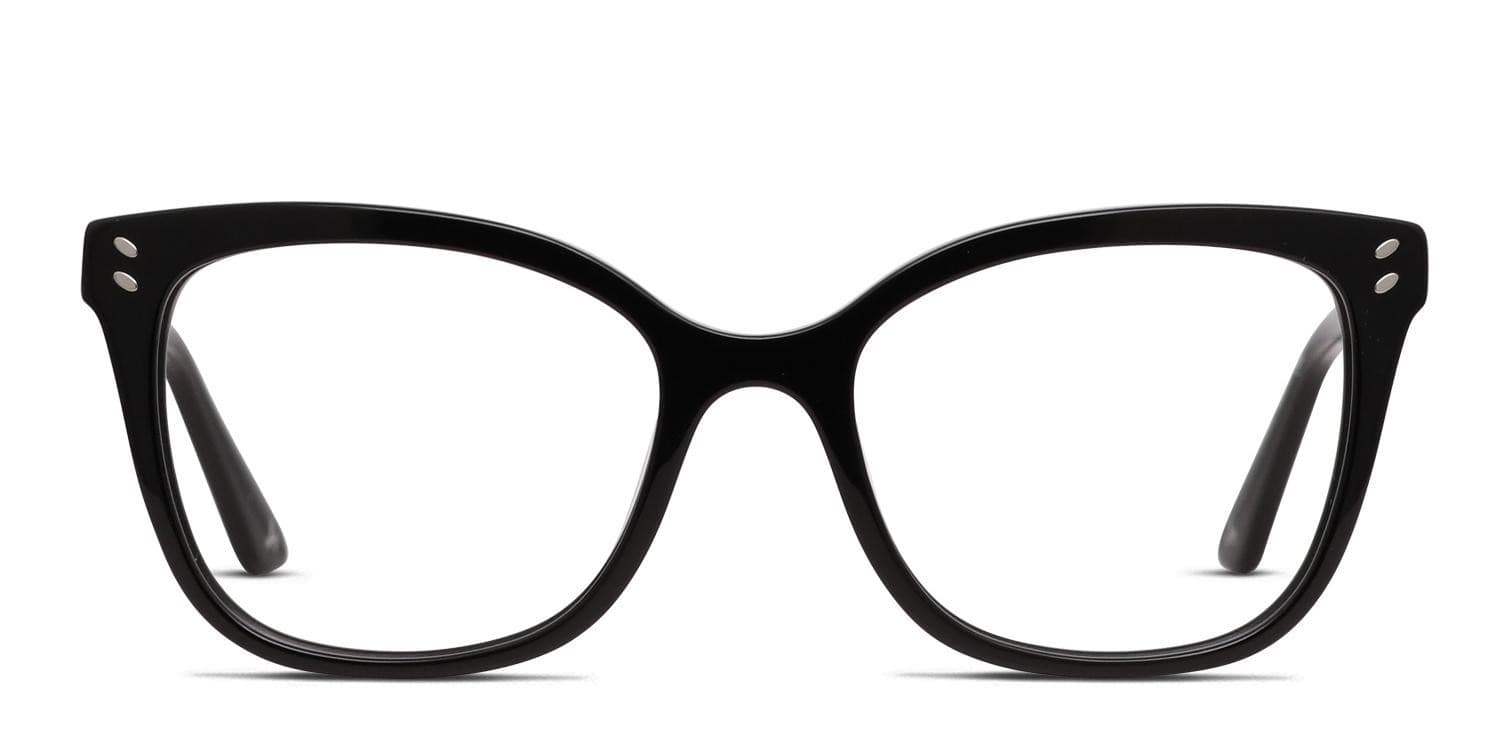 Amelia E. Bocian Shiny Black glasses - Shiny Black - Frontal View