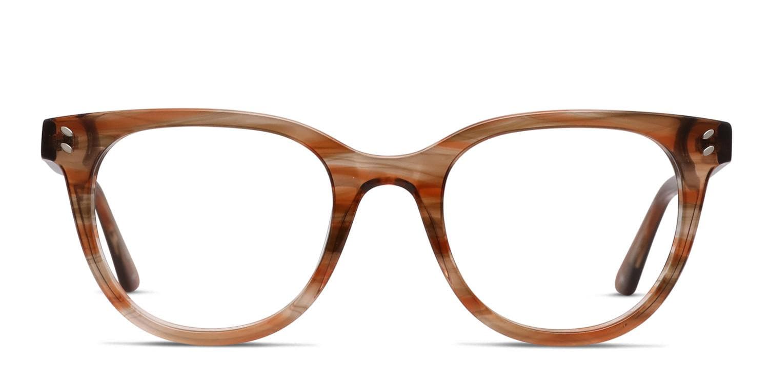 気質アップ Eyeglasses Brown/Clear Imani E. Amelia | Lenses Rx FREE Includes その他