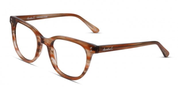 Amelia E. Imani Brown/Clear Eyeglasses | Includes FREE Rx Lenses