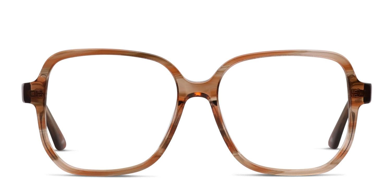 Amelia E. Lynn Brown/Clear Eyeglasses | Includes FREE Rx Lenses