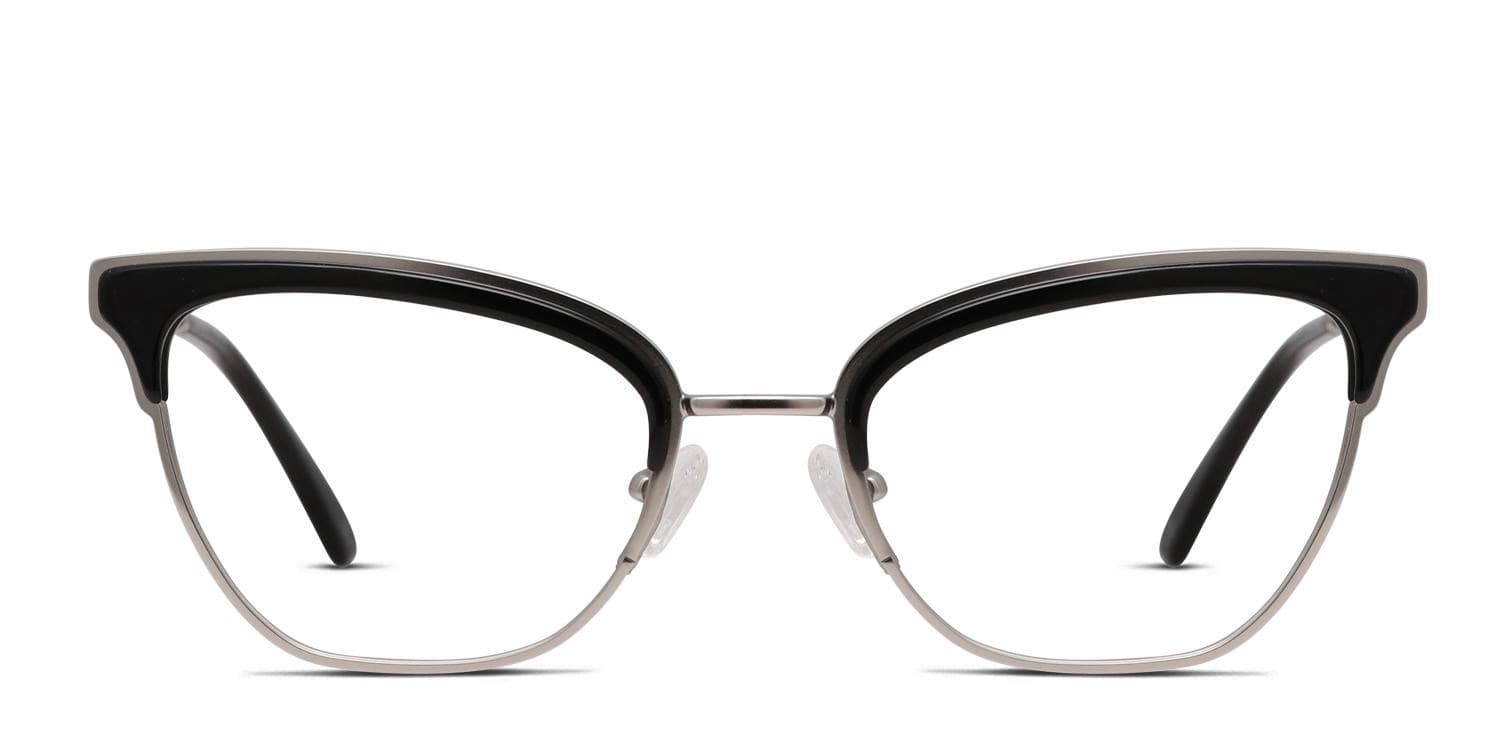 Amelia E. Hera Black/Silver Eyeglasses | Includes FREE Rx Lenses