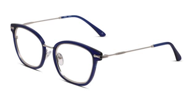 Amelia E. Vel Blue/Silver Eyeglasses | Includes FREE Rx Lenses
