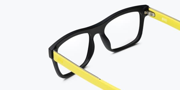 Revel Floater Black/Yellow Eyeglasses | Includes FREE Rx Lenses