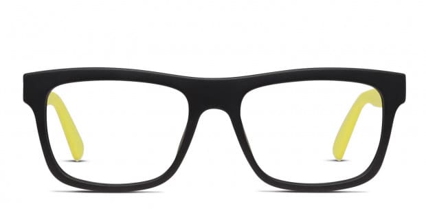 Black and yellow eyeglass frames best sale