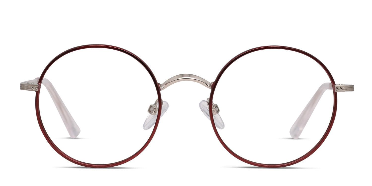 Ottoto Professor Red/Silver Eyeglasses | Includes FREE Rx Lenses