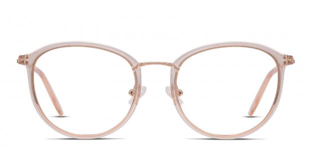 BLANC..B0014 47口23-145 ROSY BRN / L.BRN Ottoto Bellona Pink, Rose Gold Eyeglasses | Includes FREE Rx Lenses