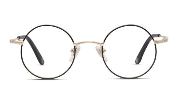 Muse M6644 Black/Gold Eyeglasses | Includes FREE Rx Lenses 