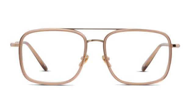 Muse On the Double Brown/Gold Eyeglasses | Includes FREE Rx Lenses