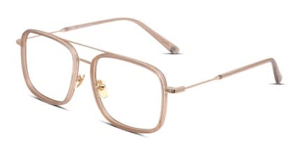 Muse On the Double Brown, Gold glasses - Brown / Gold - Angle View