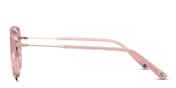 Muse On the Double Pink/Rose Gold Eyeglasses | Includes FREE Rx Lenses
