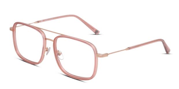 Muse On the Double Pink/Rose Gold Eyeglasses | Includes FREE Rx Lenses