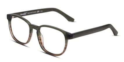 The Volcan Darwin Giant Green, Brown glasses - Green / Brown - Angle View