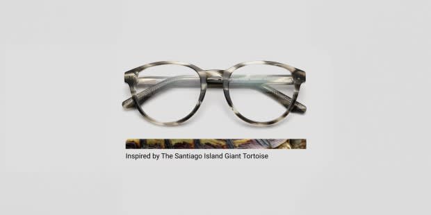 The Santiago Giant Gray Tortoise Eyeglasses Includes FREE Rx Lenses