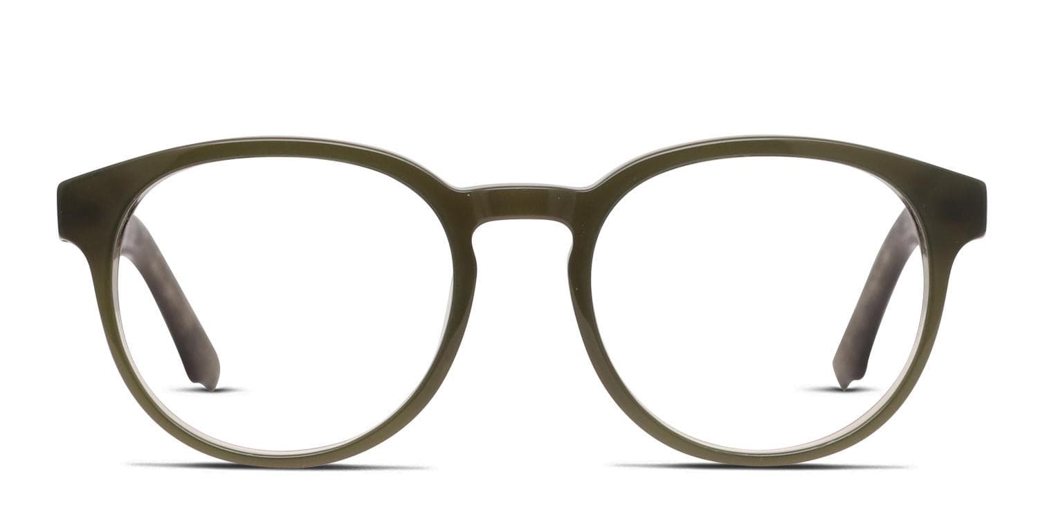 The African Sideneck Green glasses - Green - Frontal View