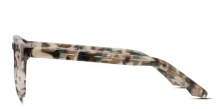 The Angonoka Tortoise, Beige, Green glasses - Tortoise / Beige / Green - Side View
