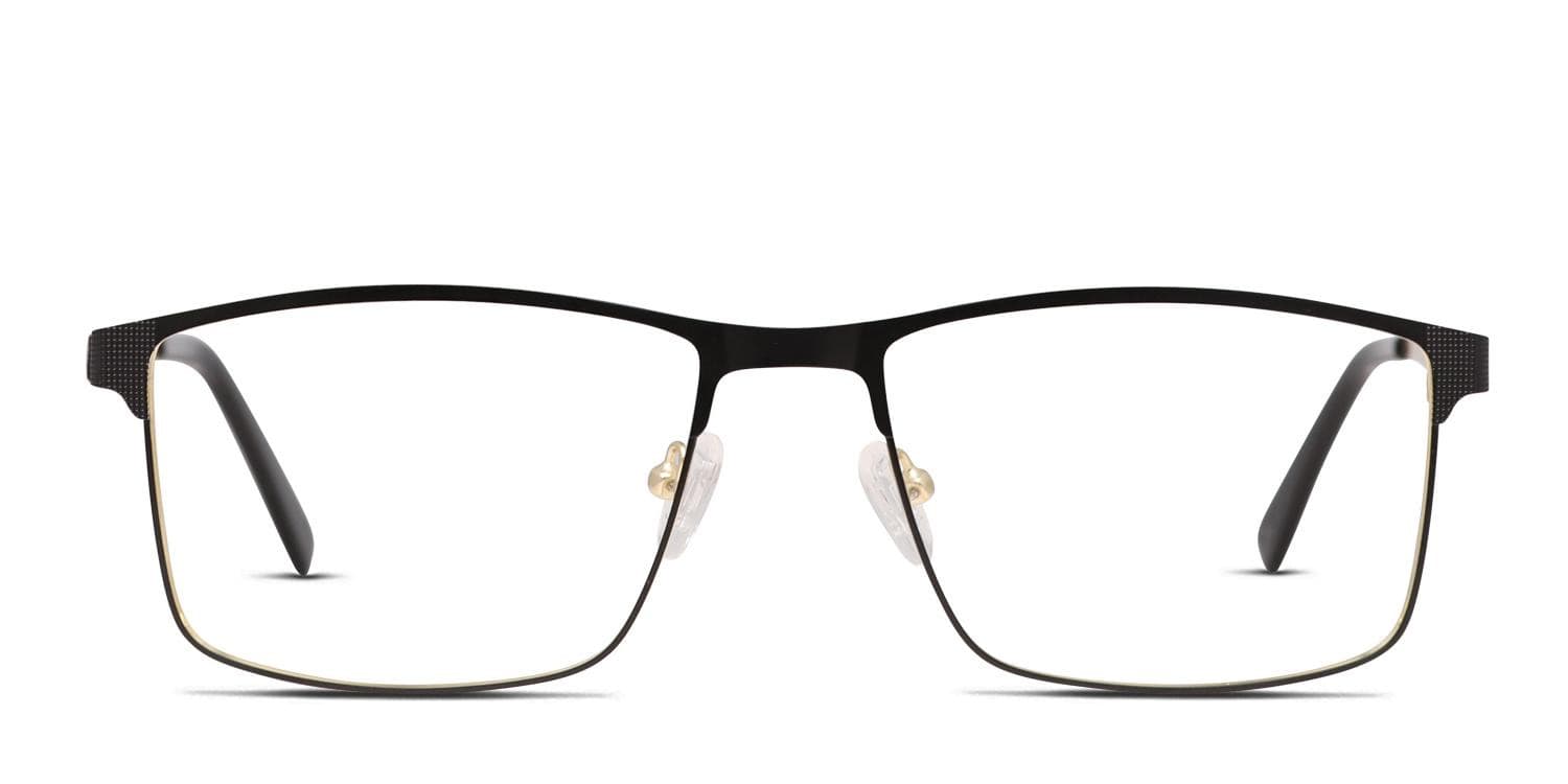 Stately Black, Gold glasses - Black / Gold - Frontal View