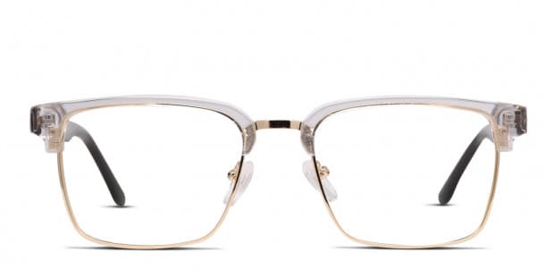 Clear gold sale frame glasses