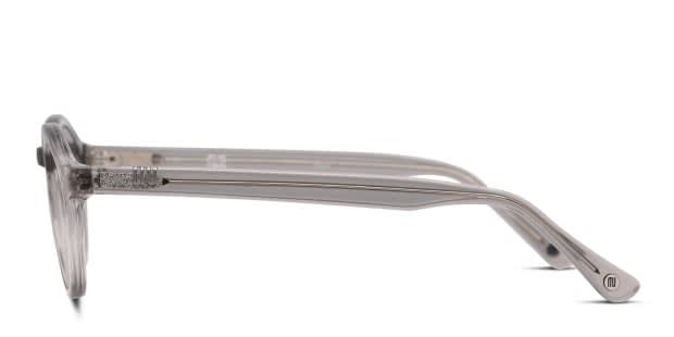 Muse M Round Gray/Clear Eyeglasses | Includes FREE Rx Lenses