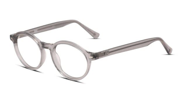 Muse M Round Gray/Clear Eyeglasses | Includes FREE Rx Lenses