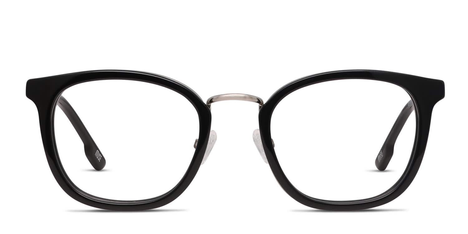 Muse Ryder Black, Silver Prescription Eyeglasses
