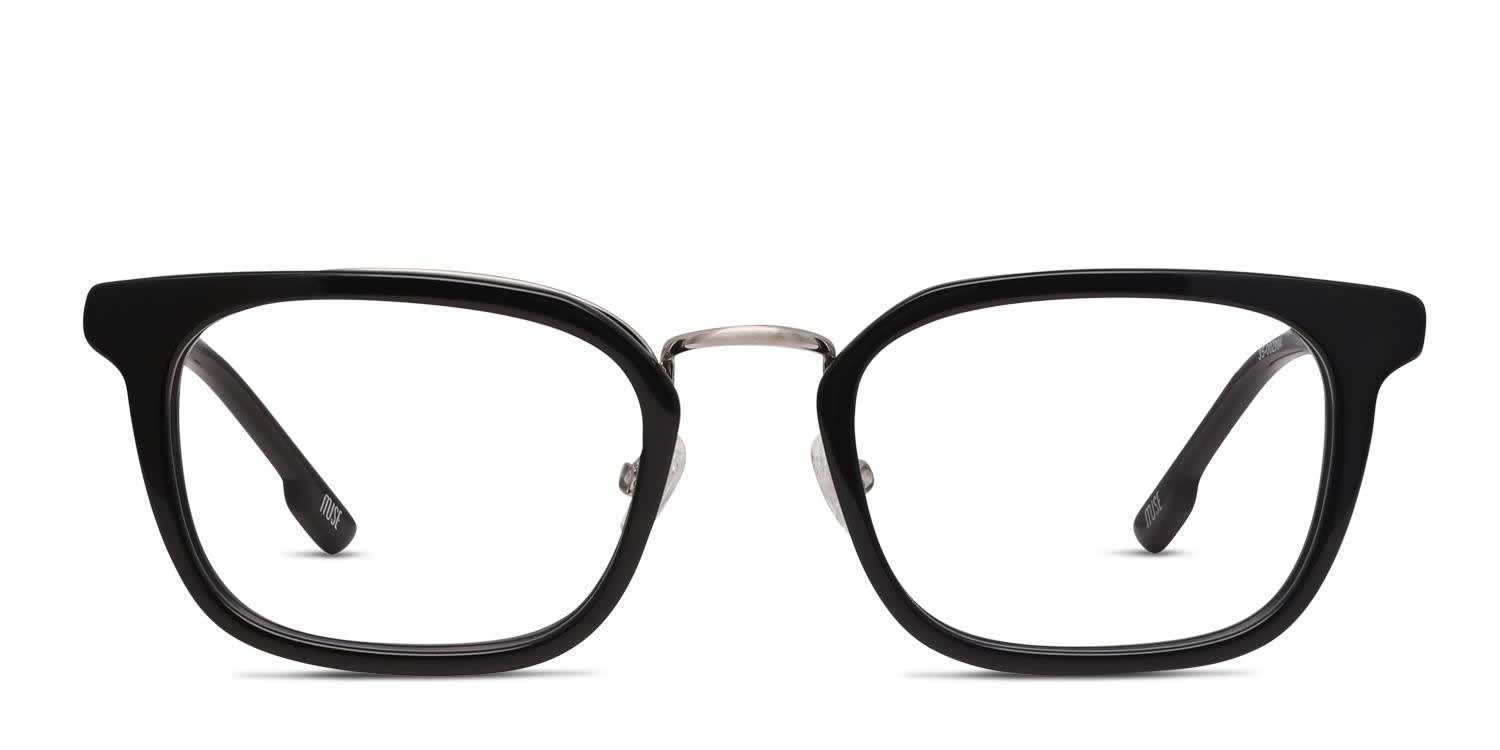 Muse Merge Black, Silver Prescription Eyeglasses