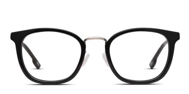 Muse Ridgley Low Bridge Fit Black, Silver Prescription Eyeglasses