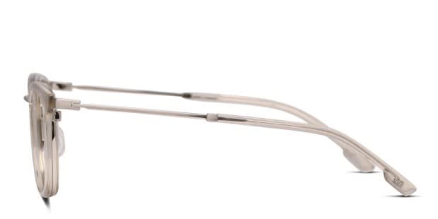 Muse Ridgley Low Bridge Fit Beige Silver Prescription Eyeglasses