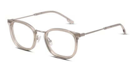 Muse Ridgley Low Bridge Fit Beige, Silver glasses - Silver / Beige - Angle View