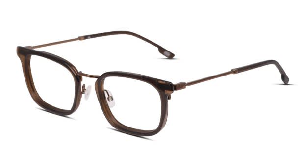 Muse Lowe Low Bridge Fit Brown, Bronze Prescription Eyeglasses