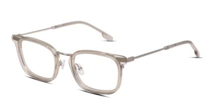 Muse Lowe Low Bridge Fit Beige, Silver glasses - Silver / Beige - Angle View
