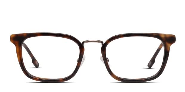 Muse Lowe Low Bridge Fit Tortoise, Gunmetal Prescription Eyeglasses