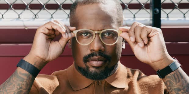 Von Miller x GlassesUSA DeSoto Yellow Prescription Eyeglasses