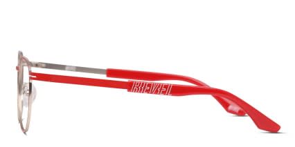 Revel Gridline Red glasses - Red - Side View
