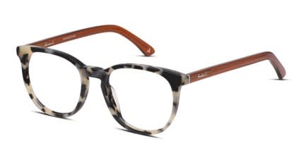 Amelia E. Twilight Tortoise, Beige glasses - Tortoise / Beige - Angle View
