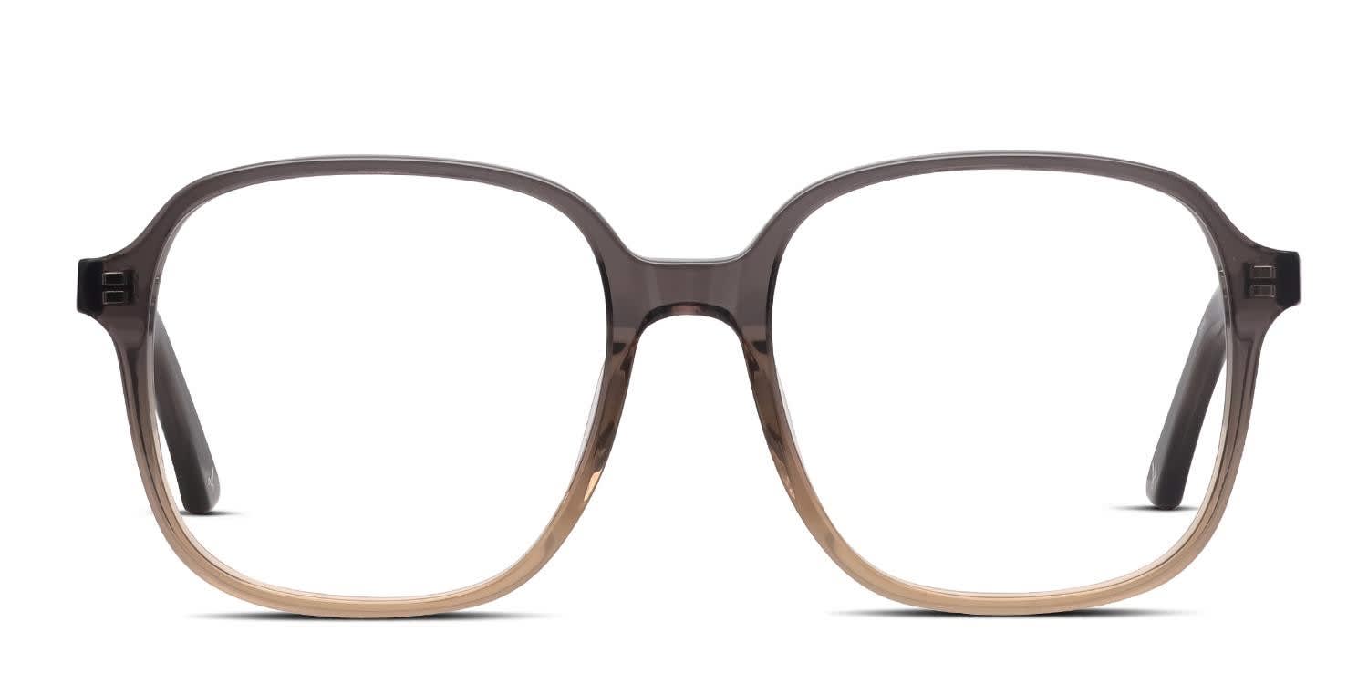 Amelia E. Moonlit Gray, Brown, Clear glasses - Gray / Brown / Clear - Frontal View