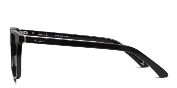 Amelia E. Celestia Shiny Black Prescription Eyeglasses