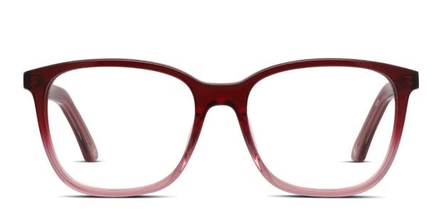 Amelia E. Eventide Red, Clear Prescription Eyeglasses