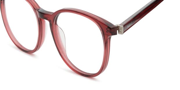 Amelia E. Crescent Red Prescription Eyeglasses