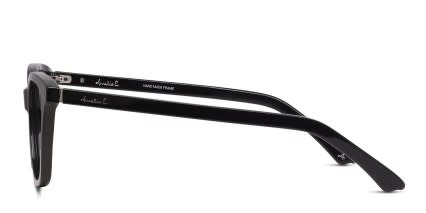 Amelia E. Sunset Shiny Black glasses - Shiny Black - Side View