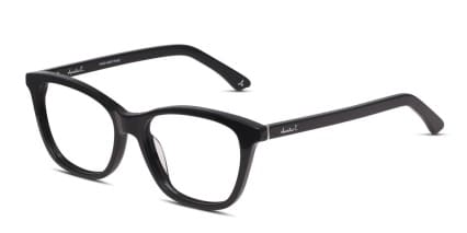 Amelia E. Sunset Shiny Black glasses - Shiny Black - Angle View