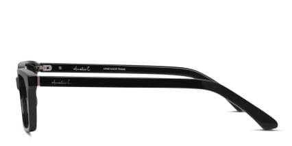 Amelia E. Skyline Shiny Black glasses - Shiny Black - Side View