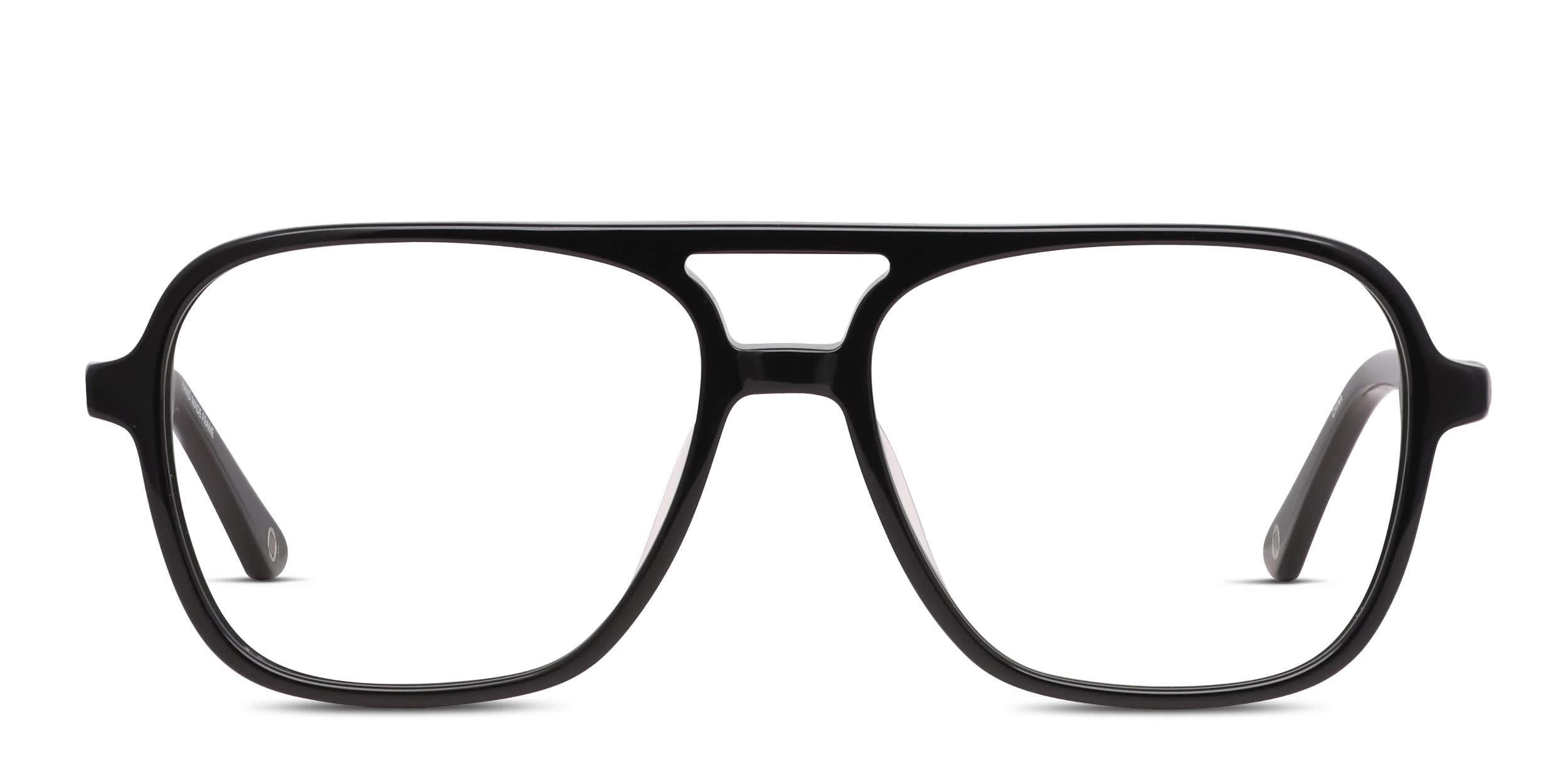 Muse Auster Shiny Black glasses - Shiny Black - Frontal View