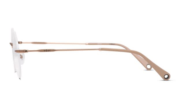 Yoji Mizu Rose Gold Prescription Eyeglasses