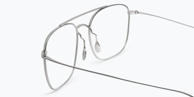 とっと。 Ottoto Vertex Silver Prescription Eyeglasses